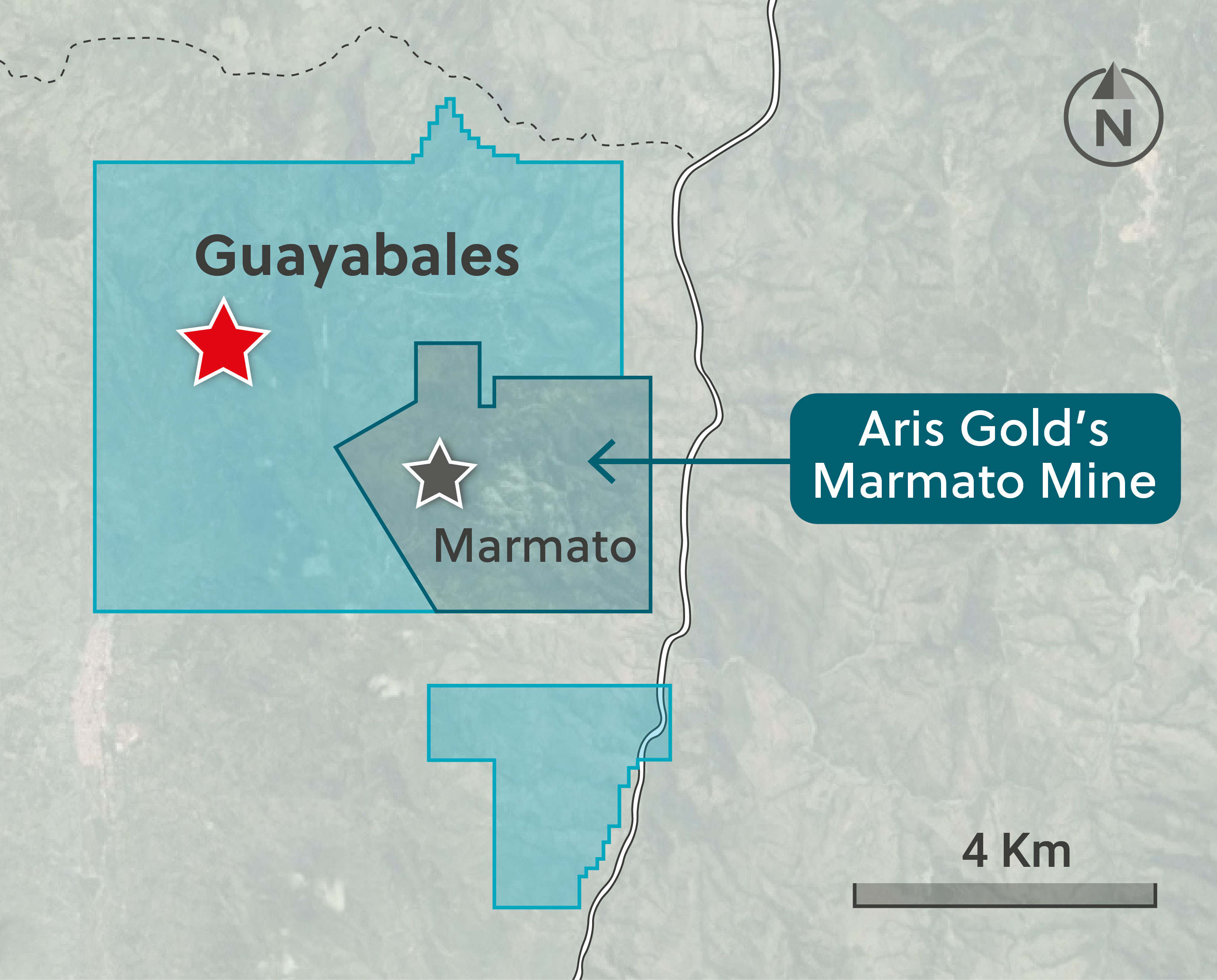 Guayabales Map