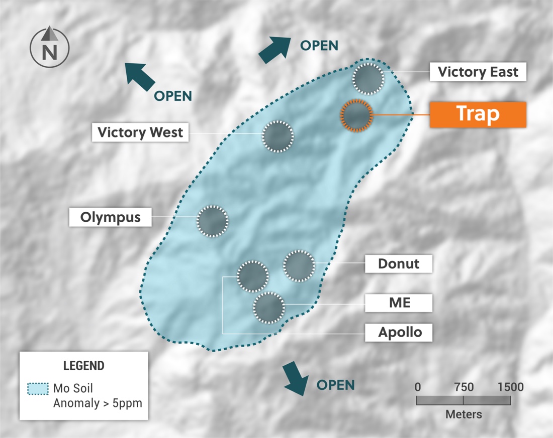 Plan View of the Guayabales Project Highlighting the Trap Target